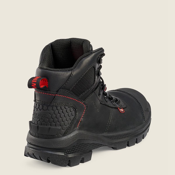 Red Wing Safety Boots Crv™ - 6-inch Waterproof Toe - Black - Mens VUY538610